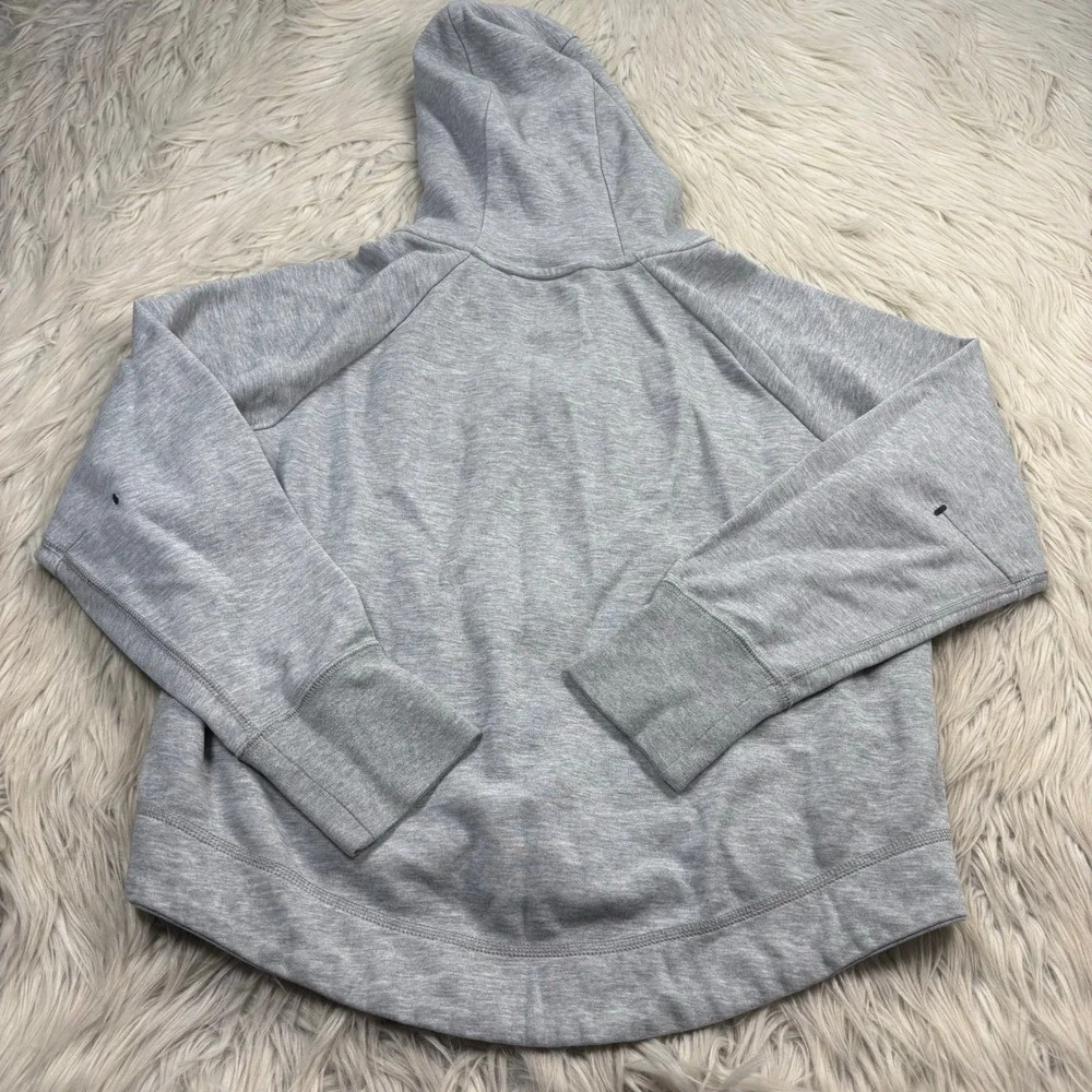 Nike Boy's Youth L Gray Loose Fit Windrunner Zip Front Hoodie